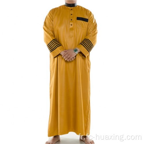 Thobe pour les hommes musulmans thobe islamiques arabes vêtements